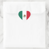 Mexiko/Mexiko-Herzenflagge Herz-Aufkleber (Tasche)