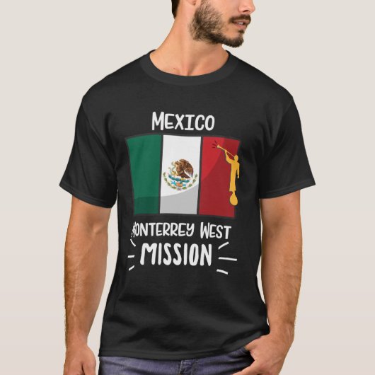 Mexiko-Mission Monterrey West Mormon LDS T-Shirt (Vorderseite)
