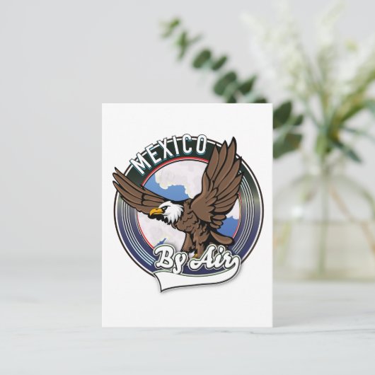 Mexiko mit dem Flug-Patch. Feiertagspostkarte (Stehend Vorderseite)