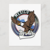 Mexiko mit dem Flug-Patch. Feiertagspostkarte (Vorderseite)