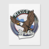 Mexiko mit dem Flug-Patch. Magnetkarte (Vorderseite)