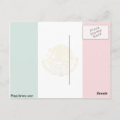 Mexiko mit Golden and Silver Arms, Mexiko Postkarte (Rückseite)