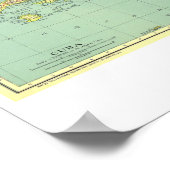 " Mexiko/Mittelamerika: 1934 Detaillierte Karte .. Poster (Ecke)