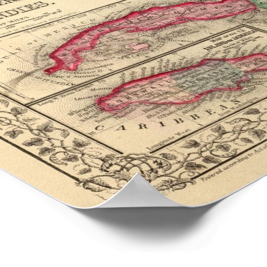 Mexiko, Mittelamerika, Westindien Poster (Ecke)