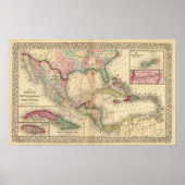 Mexiko, Mittelamerika, Westindien Poster (Vorne)
