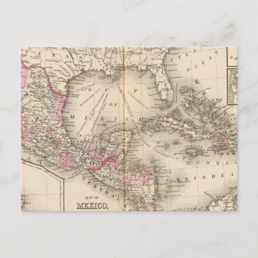 Mexiko, Mittelamerika, Westindien Postkarte (Vorderseite)