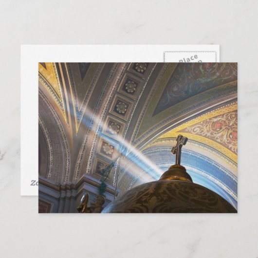 Mexiko, Morelia. Sonnenstrahlen dringen in das Inn Postkarte (Vorne/Hinten)