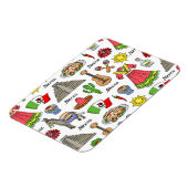 Mexiko | Muster der Symbole Magnet (Linke Seite)