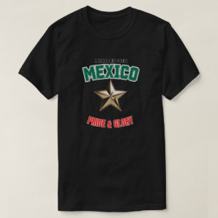 Mexiko National Pride Edition Basic Dunkles T-Shir T-Shirt