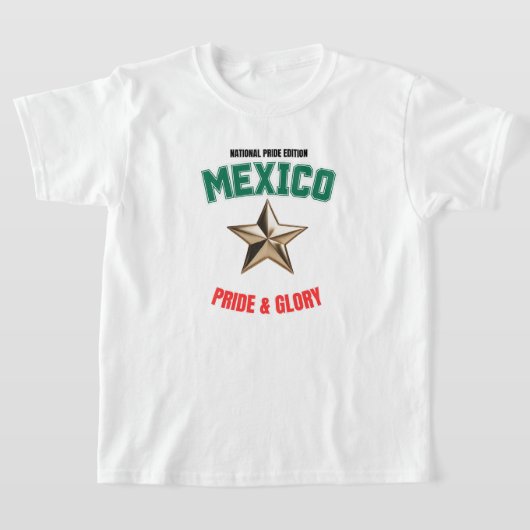 Mexiko National Pride Edition Kinder Basic T-Shirt (Ablage )