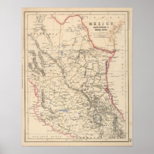 Mexiko Nordost- und Mittelmeer-Staaten Poster