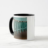 Mexiko, Oaxaca, grünes Bar petzt Linie Wand Tasse (Vorderseite Links)