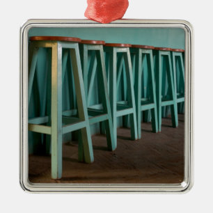 Mexiko, Oaxaca, Mauer der grünen Bar Ornament Aus Metall