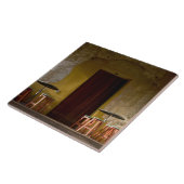 Mexiko, Oaxaca, Nachmittagssonnenlichtbalkon von Fliese (Seite)