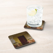 Mexiko, Oaxaca, Nachmittagssonnenlichtbalkon von Getränkeuntersetzer (Rechte Seite)