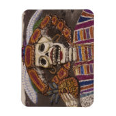 Mexiko, Oaxaca. Sand tapestry (tapete de arena) Magnet (Vertikal)