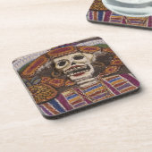 Mexiko, Oaxaca. Sand-Tapete (Tapete de Arena) Untersetzer (Linke Seite)