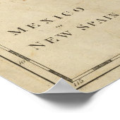 Mexiko oder neues Spanien Poster (Ecke)