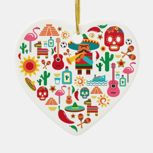 Mexiko-Ornament - SRF Keramikornament (Vorne)