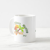 Mexiko-Papageien-Cartoon Kaffeetasse (Vorderseite Links)
