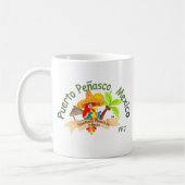 Mexiko-Papageien-Cartoon Kaffeetasse (Links)
