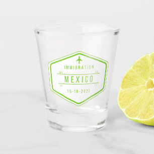Mexiko-Passport-Briefmarke Schnapsglas
