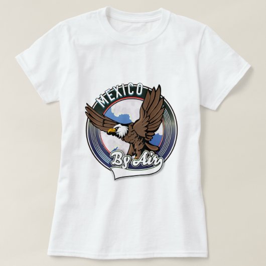 Mexiko per Flugreise-Patch. T-Shirt (Design vorne)