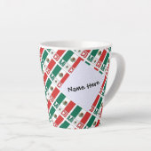 Mexiko - Personalisierte mexikanische Flagge Milchtasse (Rechte Ecke)
