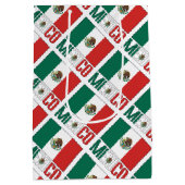 Mexiko - Personalisierte mexikanische Flagge Mittlere Geschenktüte (Rückseite)