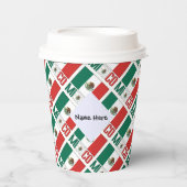 Mexiko - Personalisierte mexikanische Flagge Pappbecher (Vorderseite)