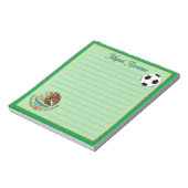 Mexiko Personalisierter Fußball, Name, Linde Notizblock (Rotiert)