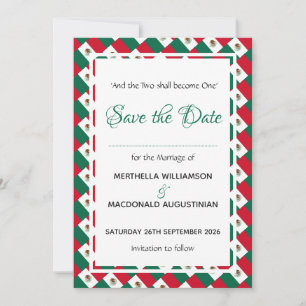 MEXIKO Personalisierter Hochzeitstag Save The Date