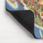 Mexiko Piktoriale Karte von Miguel Gomez Medina Mousepad (Ecke)