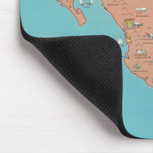 Mexiko - Planstelle "Headline Focus Wall Map" Mousepad (Ecke)