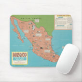Mexiko - Planstelle "Headline Focus Wall Map" Mousepad (Mit Mouse)