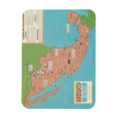 Mexiko - Planumriss Magnet (Vertikal)