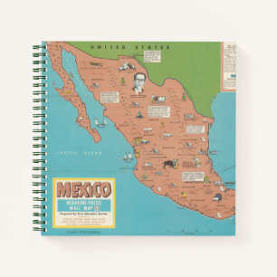 Mexiko - Planumriss Notizblock