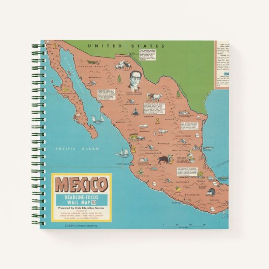Mexiko - Planumriss Notizblock (Vorderseite)