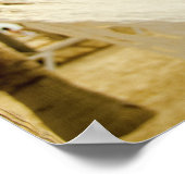 Mexiko, Playa del Carmen, Hängematte am Strand Poster (Ecke)