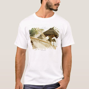 Mexiko, Playa del Carmen, Hängematte auf Strand T-Shirt