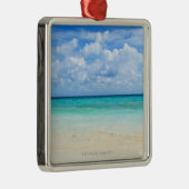 Mexiko, Playa del Carmen, tropischer Strand Silbernes Ornament (Rechts)