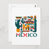 MEXIKO POSTKARTE (Vorne/Hinten)