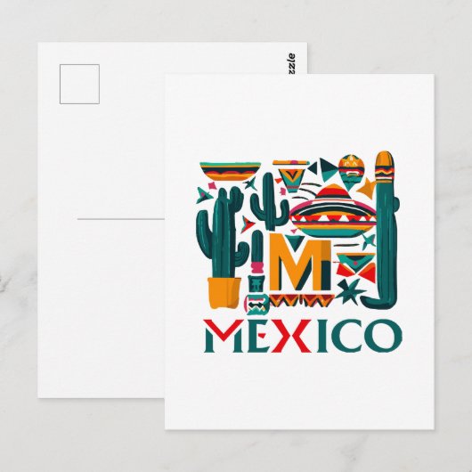 MEXIKO POSTKARTE (Vorne/Hinten)