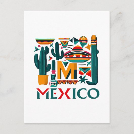 MEXIKO POSTKARTE (Vorderseite)