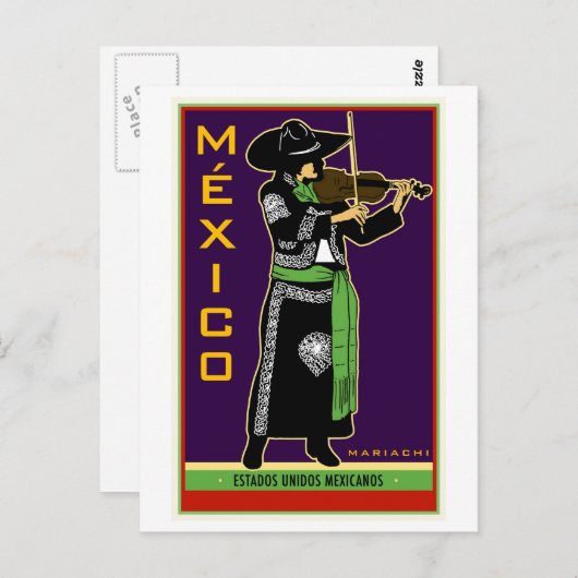 Mexiko Postkarte (Vorne/Hinten)