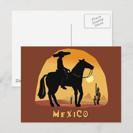 Mexiko Postkarte (Vorne/Hinten)