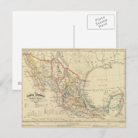 Mexiko Postkarte (Vorne/Hinten)