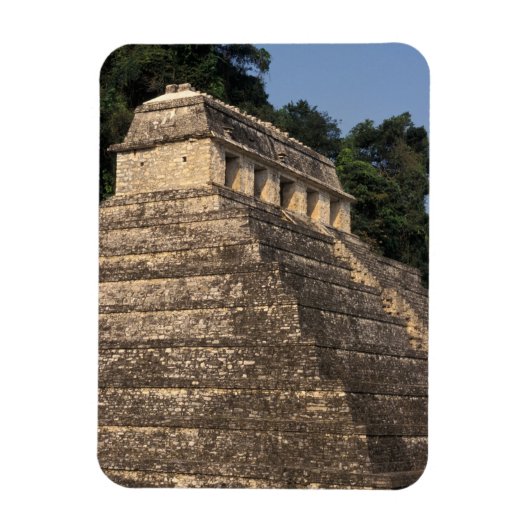 Mexiko, Provinz Chiapas, Palenque. Tempel 2 Magnet (Vertikal)