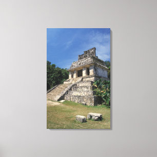 Mexiko, Provinz Chiapas, Palenque. Tempel Leinwanddruck
