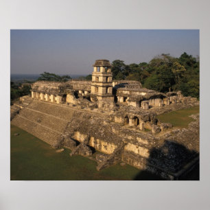 Mexiko, Provinz Chiapas, Palenque, The Palace Poster